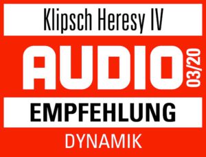 Test Klipsch Heresy IV Audio 03 2020 Testsiegel